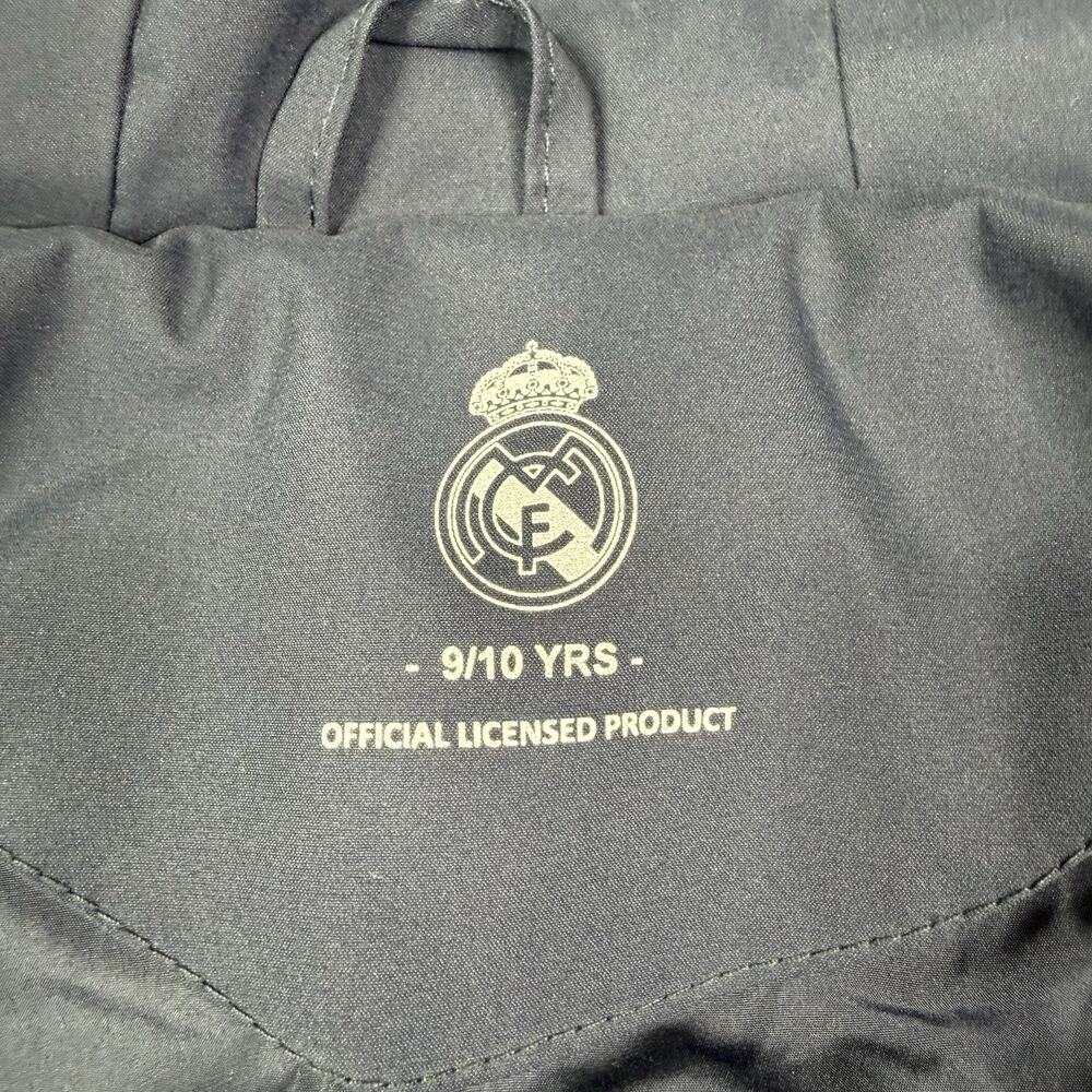Real Madrid Official Kids Outerwear Long Padded Parka Coat Navy Blue Size 9/10 - Picture 11 of 14